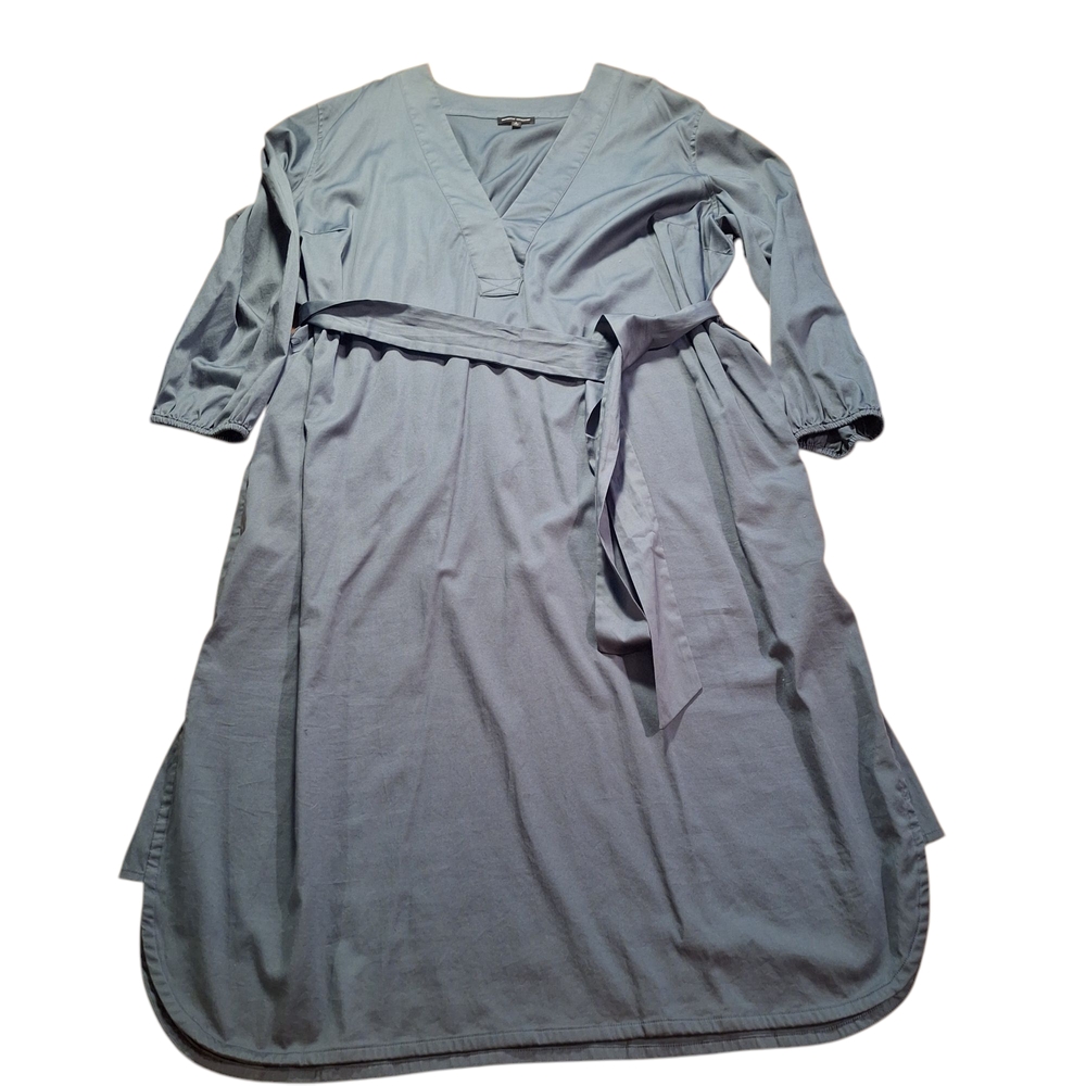 FLASH SALE! Universal Standard Sardinia Fine Cotton Dress in Teal Size L/22-24